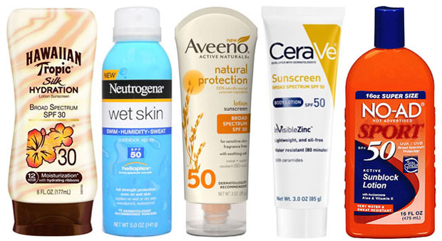 pelbagai jenis sunscreen dijual